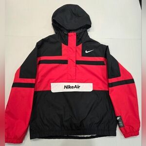 Nike Air Windproof Anti Tear Black and Red Jacket